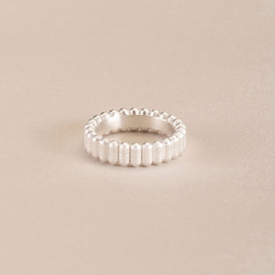 studio.drei bombolo ring 925er silber 18ct Gelbgold plattiert