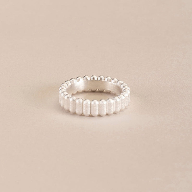 studio.drei bombolo ring 925er silber 18ct Gelbgold plattiert