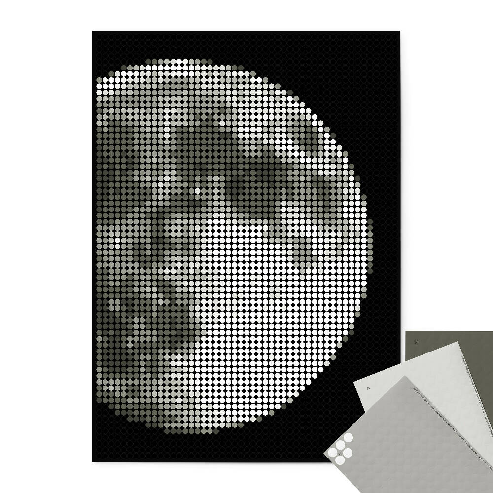 Pixelart - Klebeposter 'Moon'
