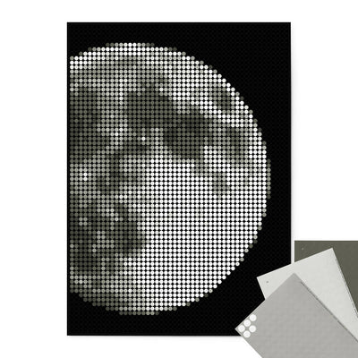 Pixelart - Klebeposter 'Moon'